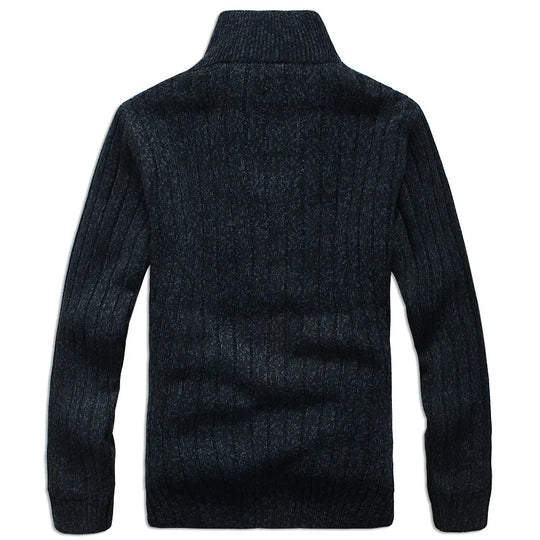Francesco – Dikke Fleece Gebreide Winter Cardigan voor Heren