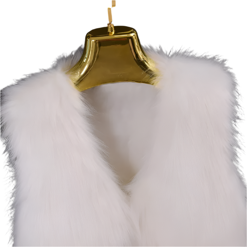 Alessandra – Luxe Faux Fur Dames Mouwloos Jas Vest