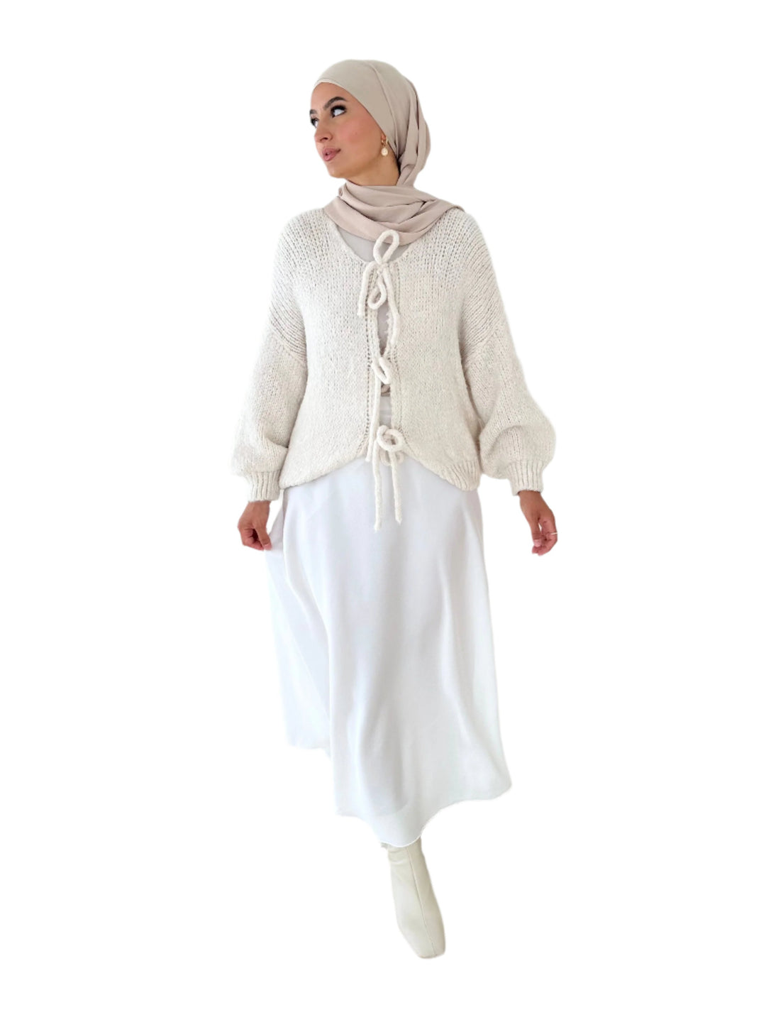 Yara – Elegante Satin Midi Rok voor Dames