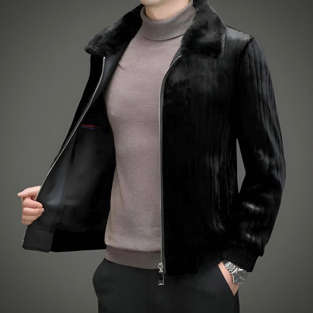 Alessandro – Milanese Sheepskin Slim-Fit Jacket voor Heren