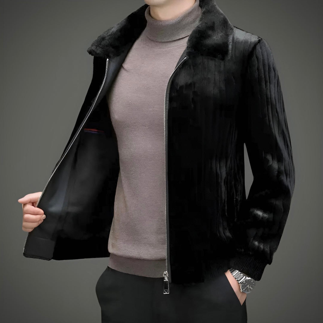 Alessandro – Milanese Sheepskin Slim-Fit Jacket voor Heren