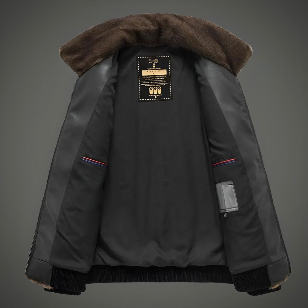 Alessandro – Milanese Sheepskin Slim-Fit Jacket voor Heren