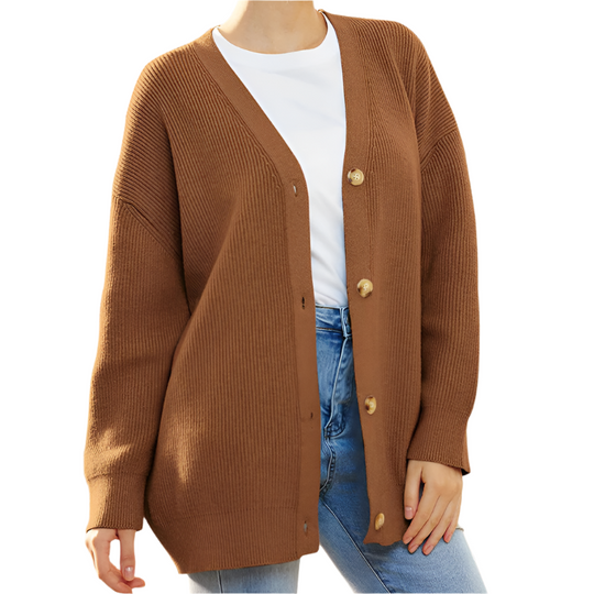 Yasmin – Gezellige Gebreide Dames Cardigan