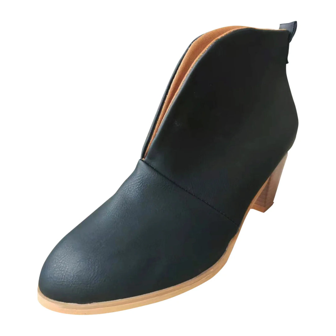 Isabella – Elegante Leren Enkellaarsjes voor Dames