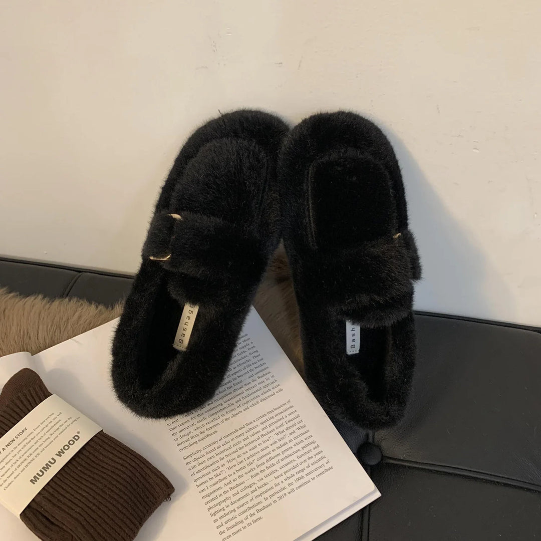 Lucia – Pluche Warme Winterloafers voor Dames