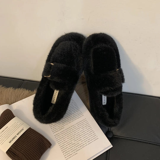 Lucia – Pluche Warme Winterloafers voor Dames