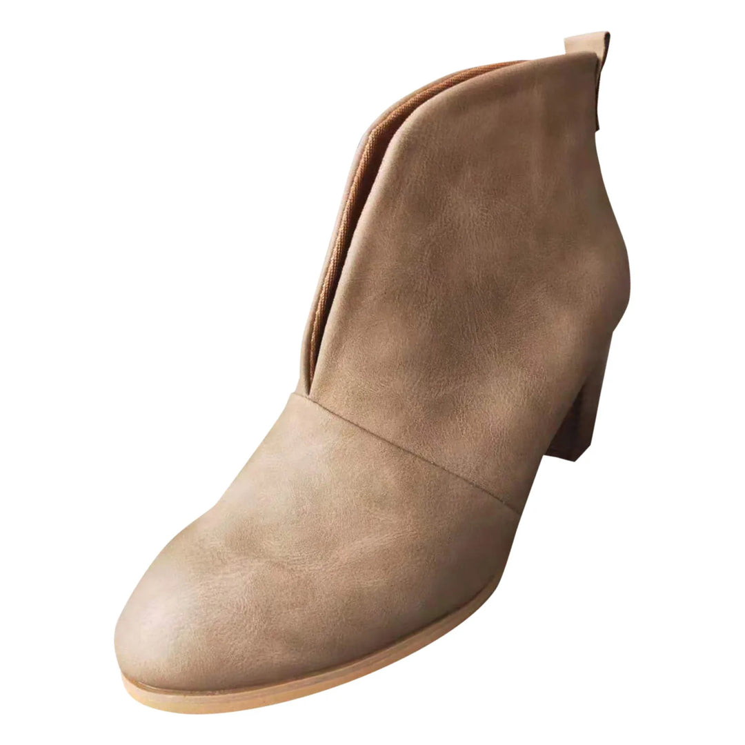 Isabella – Elegante Leren Enkellaarsjes voor Dames