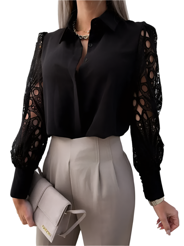 Caterina – Blouse met Kanten Details