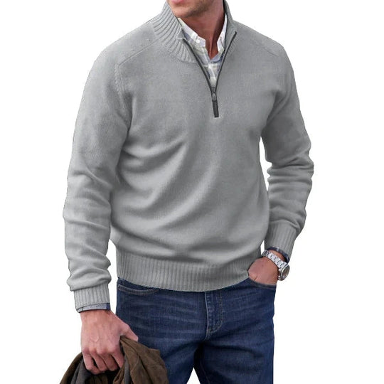 Alessandro – Heren Cashmere Winter Half-Zip Trui