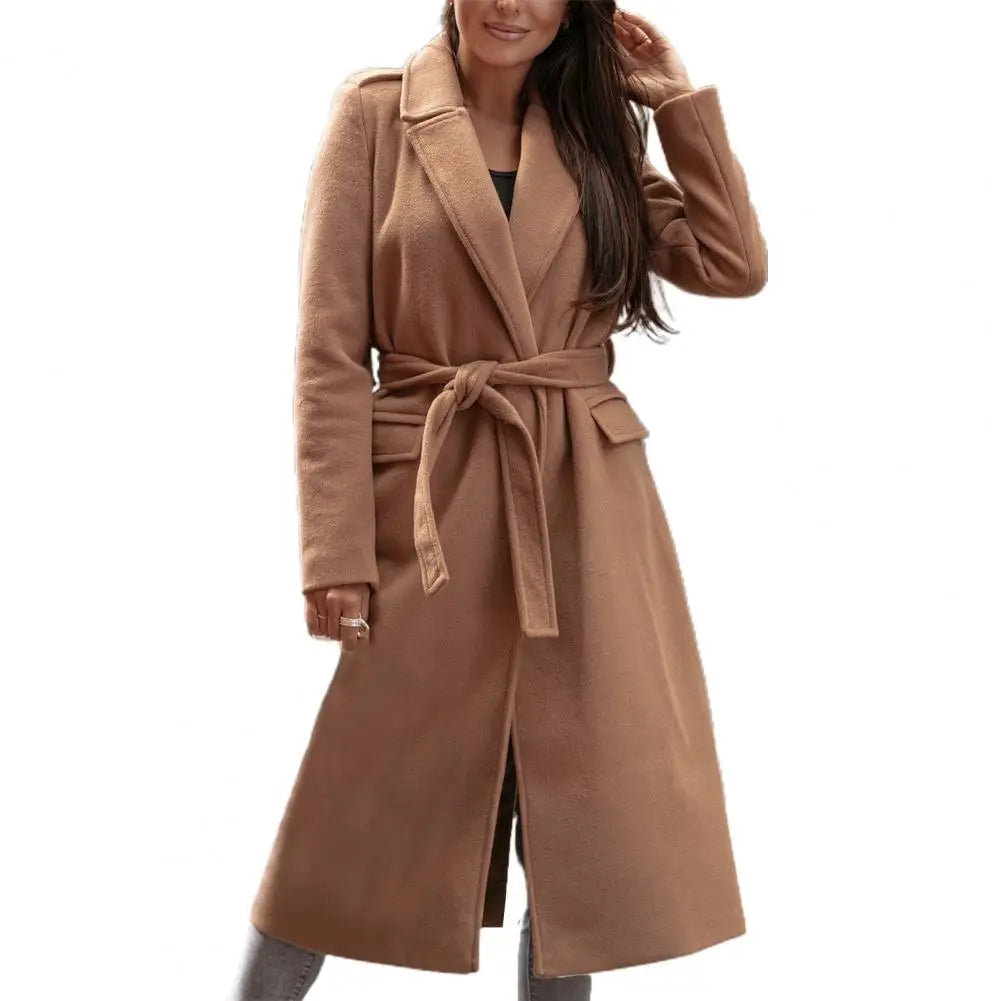 Saczhna – Dames Oversized Riem Winterjas