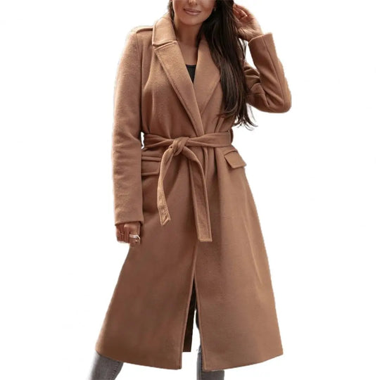 Saczhna – Dames Oversized Riem Winterjas