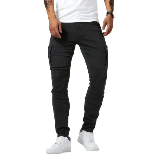Matteo – Multifunctionele Heren Denim Cargo Jeans