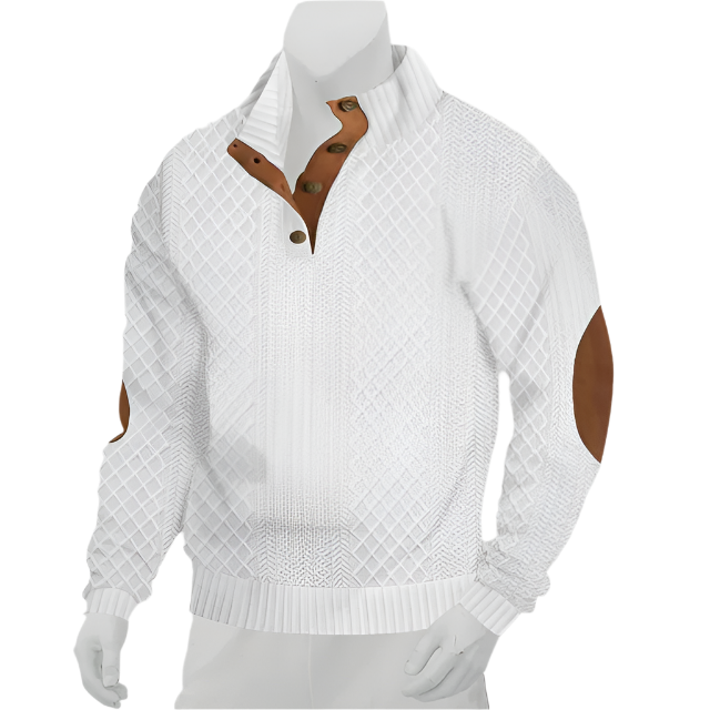 Zafir – Retro Herentrui met Multicolor Staande Kraag