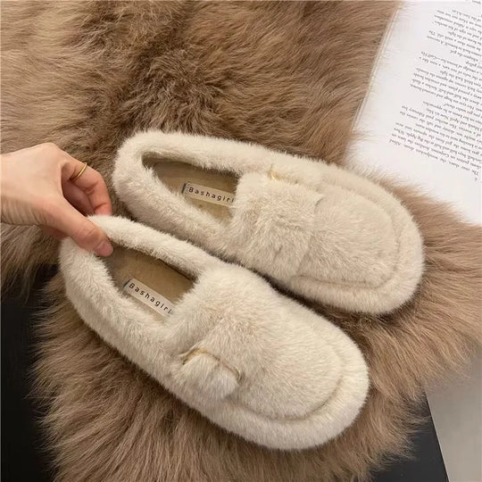 Lucia – Pluche Warme Winterloafers voor Dames