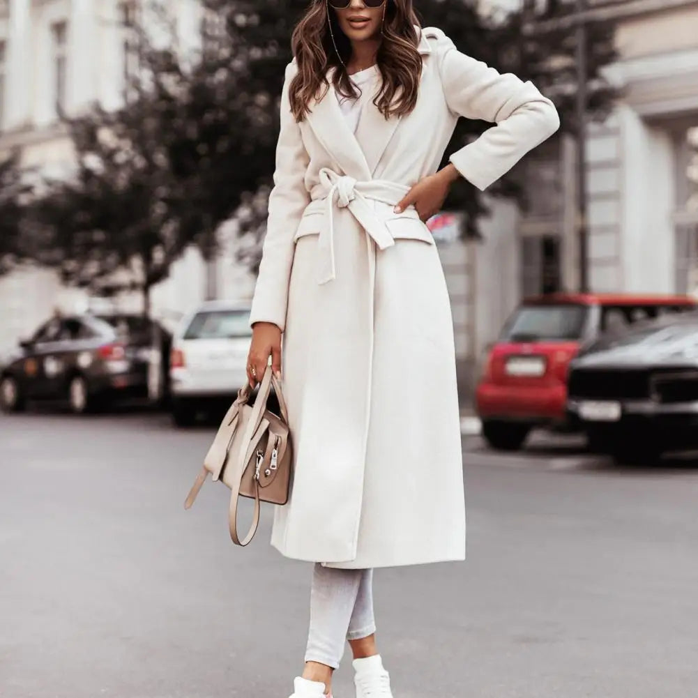 Saczhna – Dames Oversized Riem Winterjas