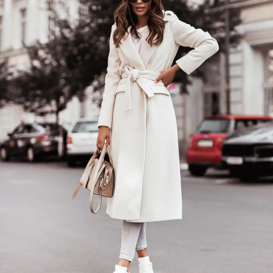 Saczhna – Dames Oversized Riem Winterjas