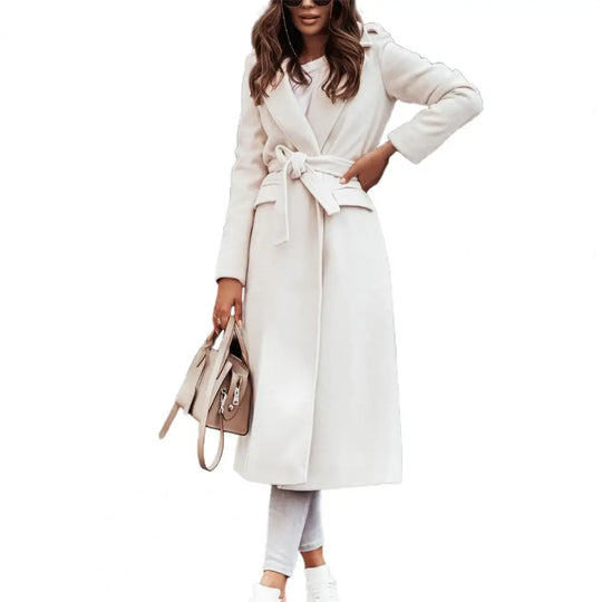 Saczhna – Dames Oversized Riem Winterjas