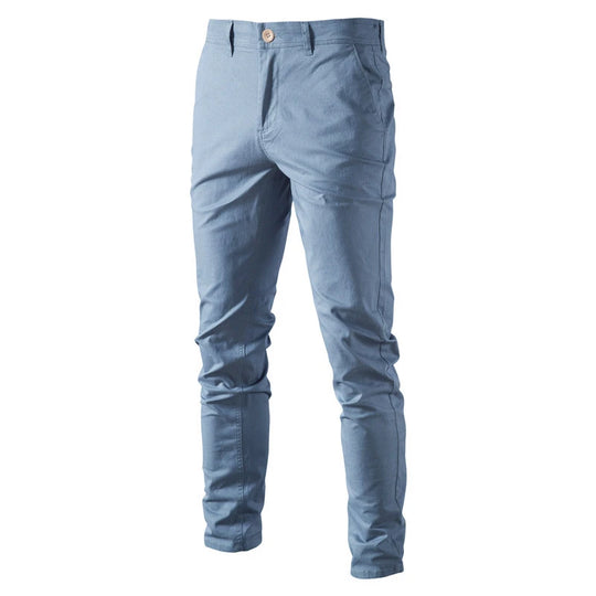 Noriel – Klassieke Slim-Fit Heren Katoenen Broek