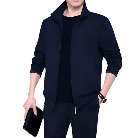 Tyrod – Comfortabele en Sportieve Polo Kraag Langemouwen Sweater Met Trainingsbroek Set voor Mannen