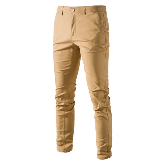 Noriel – Klassieke Slim-Fit Heren Katoenen Broek