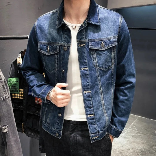 Giovanni – Vintage Slim Fit Heren Jeansjas