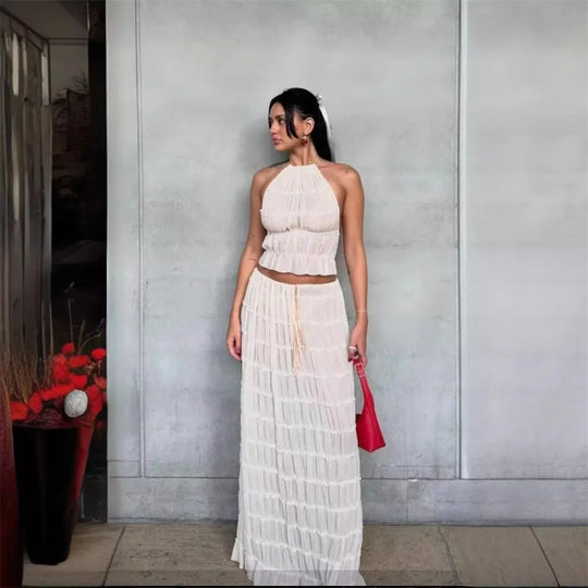 Giulia – Elegante Backless 2-Delige Jurk Set voor Dames