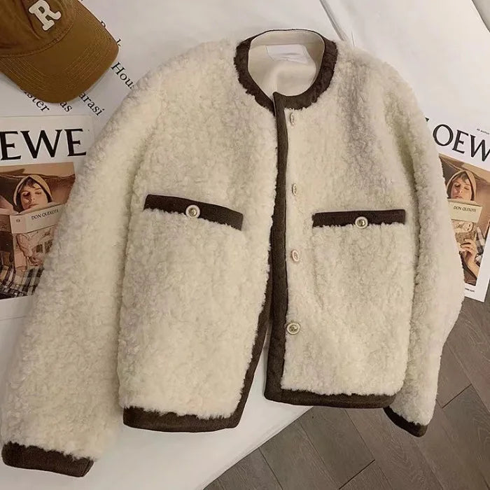 Alessandra – Cozy Sherpa Fleece Women’s Jacket