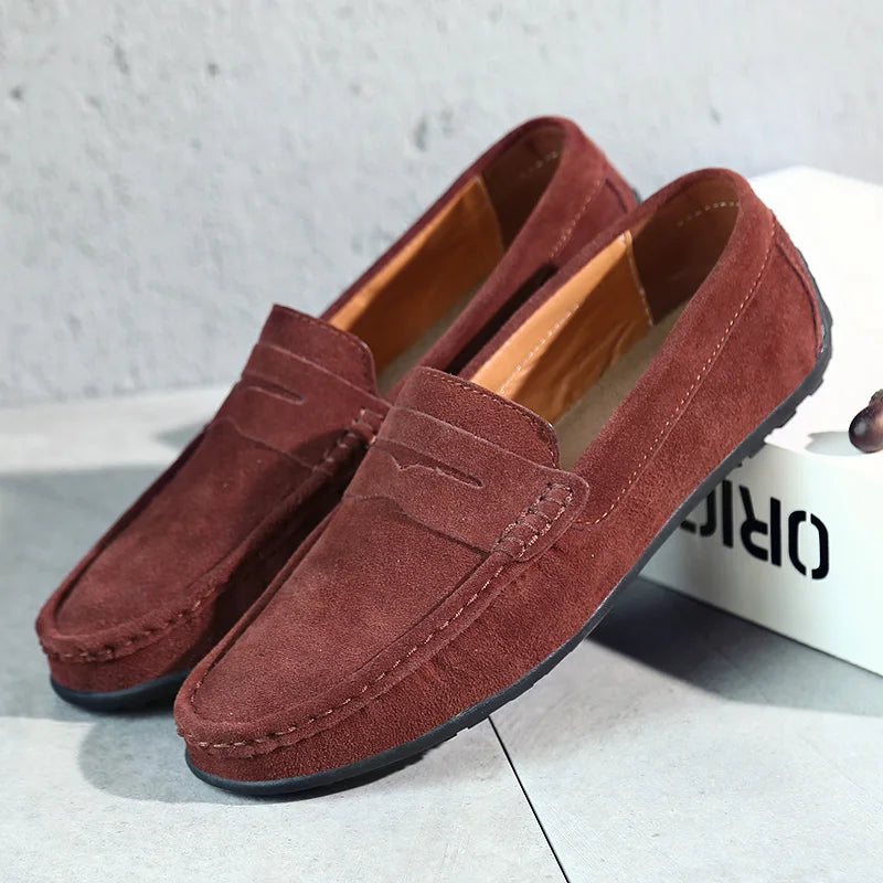 Antonio – Luxe Suède Leren Instappers voor Heren