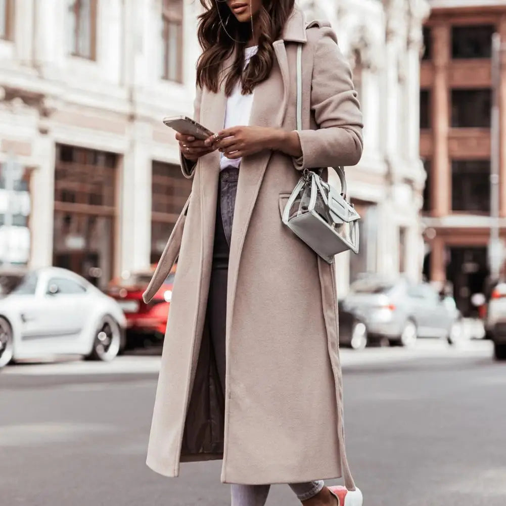 Saczhna – Dames Oversized Riem Winterjas