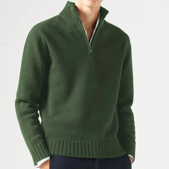 Alessandro – Heren Cashmere Winter Half-Zip Trui