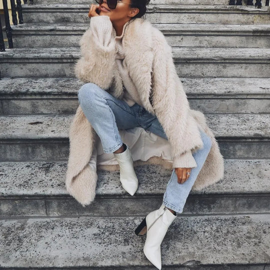 Giulia – Luxe Faux Fur Jas voor Dames