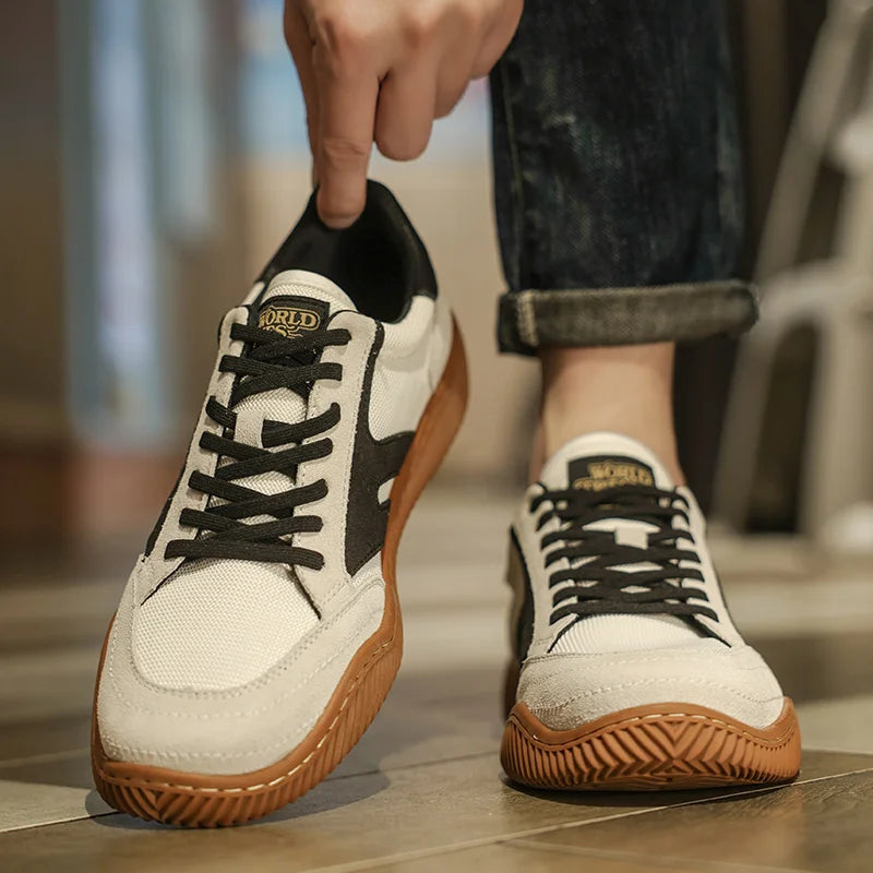 Giovanni – Echt Lederen Rondneus Veterschoenen voor Heren