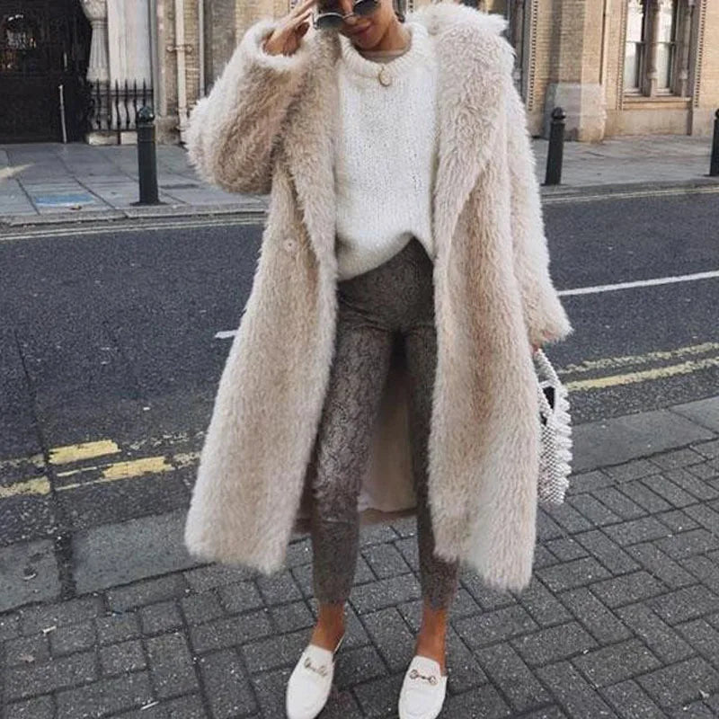 Giulia – Luxe Faux Fur Jas voor Dames