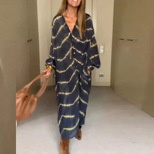 Lucia – Boho-Chic Maxi Jurk voor Vrouwen