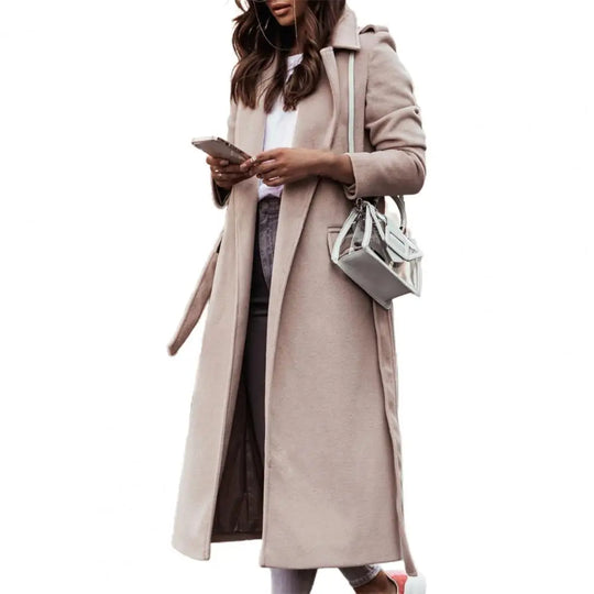 Saczhna – Dames Oversized Riem Winterjas