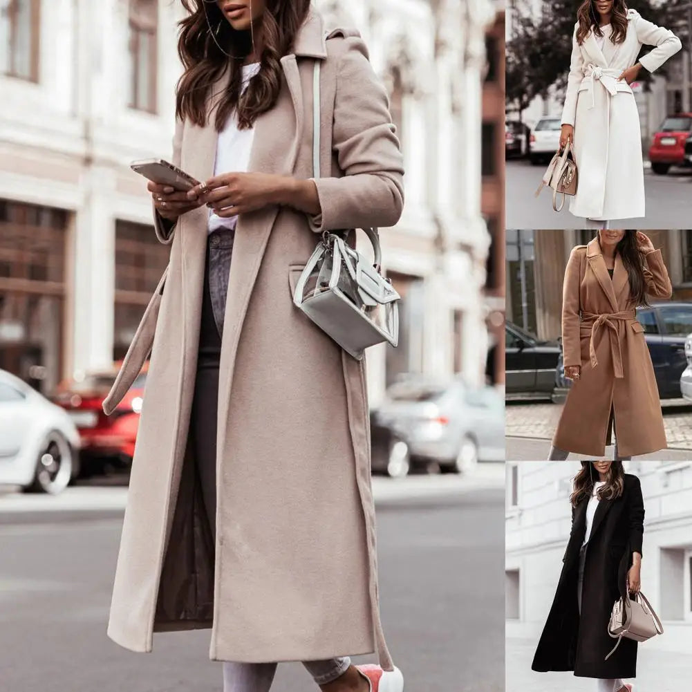Saczhna – Dames Oversized Riem Winterjas