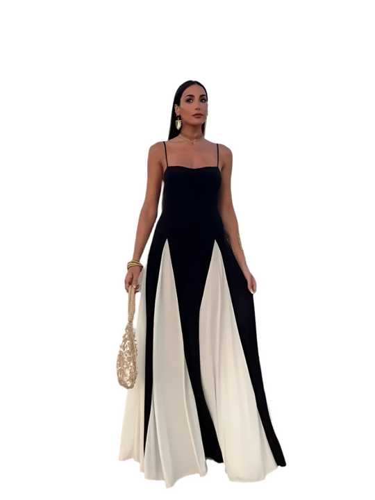 Zaynab – Elegante Rugloze High-Waist Sling Dress voor Dames