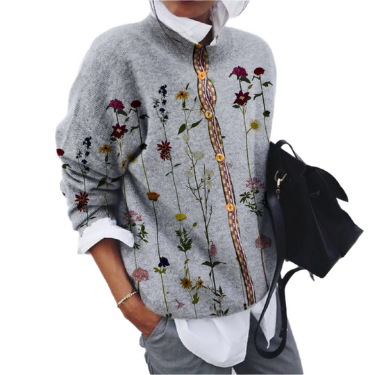 Veda – Stijlvolle Lange Mouwen Dames Cardigan Jas