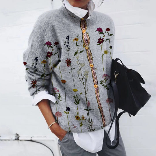 Veda – Stijlvolle Lange Mouwen Dames Cardigan Jas