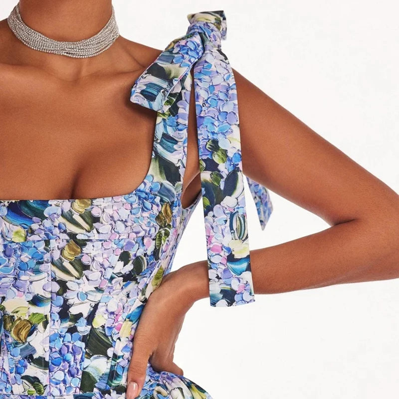 Gloria – Bloemenprint Boho Maxi Jurk voor Dames