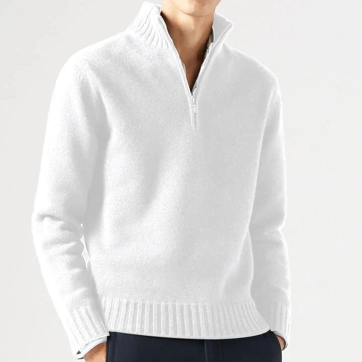 Alessandro – Heren Cashmere Winter Half-Zip Trui