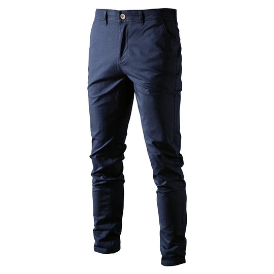 Noriel – Klassieke Slim-Fit Heren Katoenen Broek