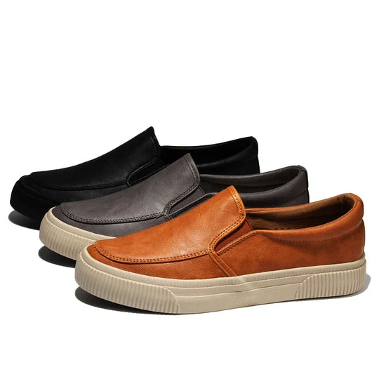 Lorenzo – Elegante Leren Slip-On Schoenen voor Mannen