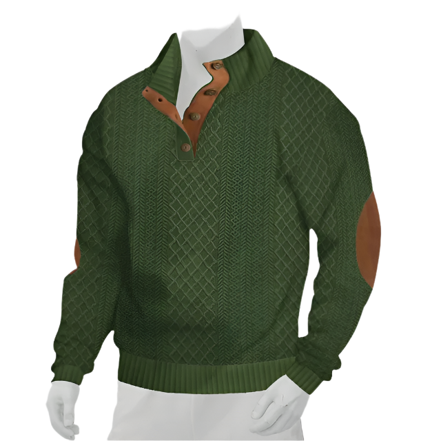 Zafir – Retro Herentrui met Multicolor Staande Kraag