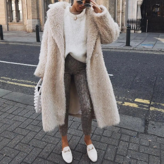 Giulia – Luxe Faux Fur Jas voor Dames