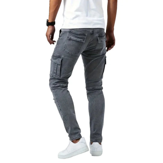 Matteo – Multifunctionele Heren Denim Cargo Jeans