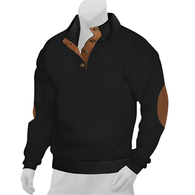 Zafir – Retro Herentrui met Multicolor Staande Kraag