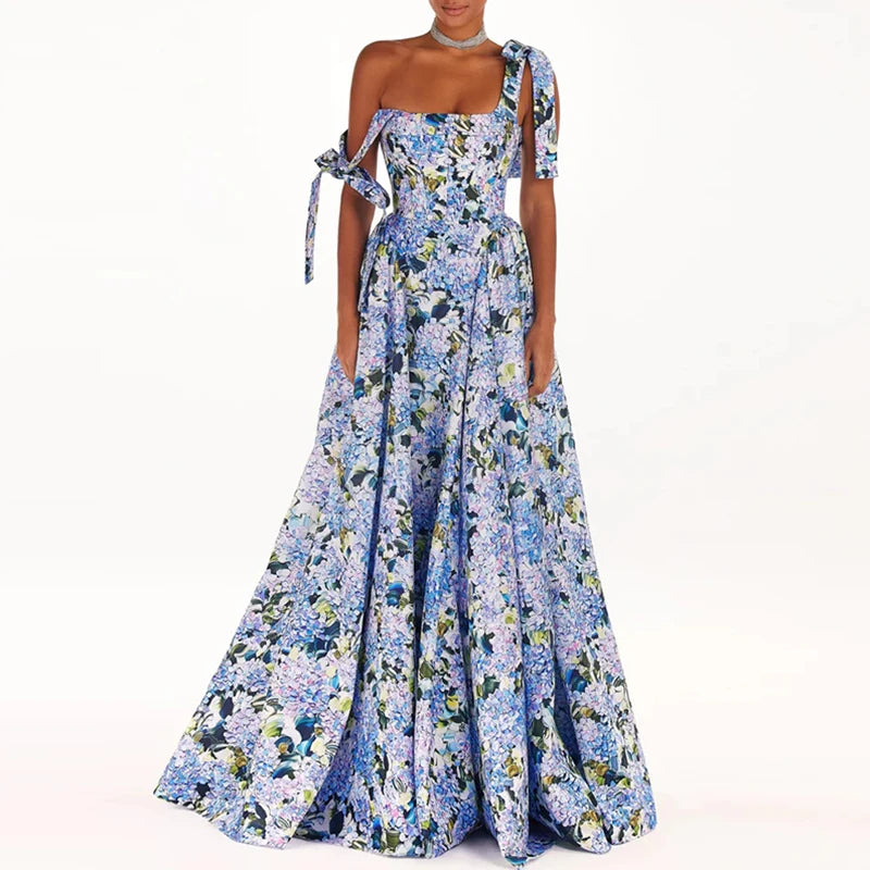 Gloria – Bloemenprint Boho Maxi Jurk voor Dames