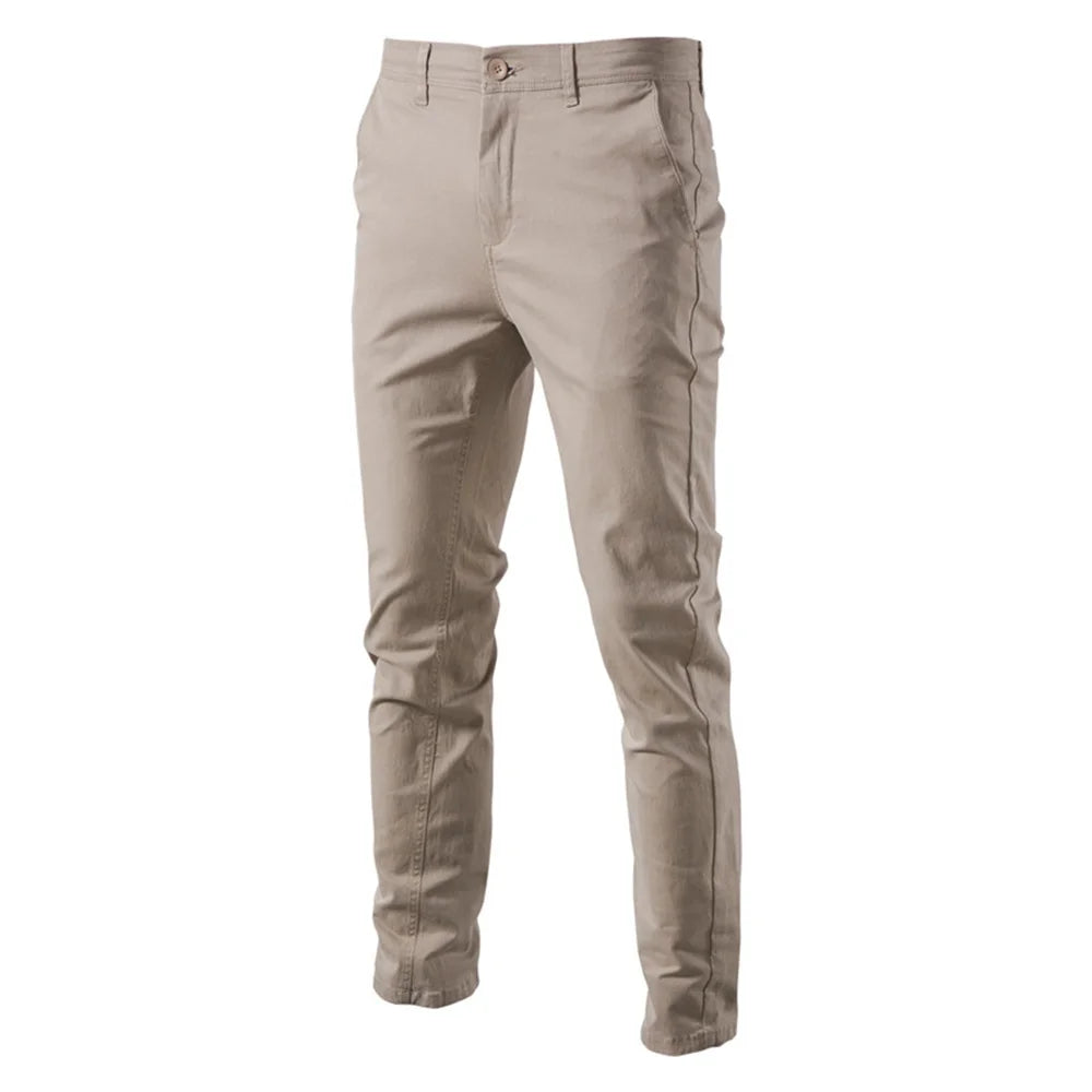 Noriel – Klassieke Slim-Fit Heren Katoenen Broek