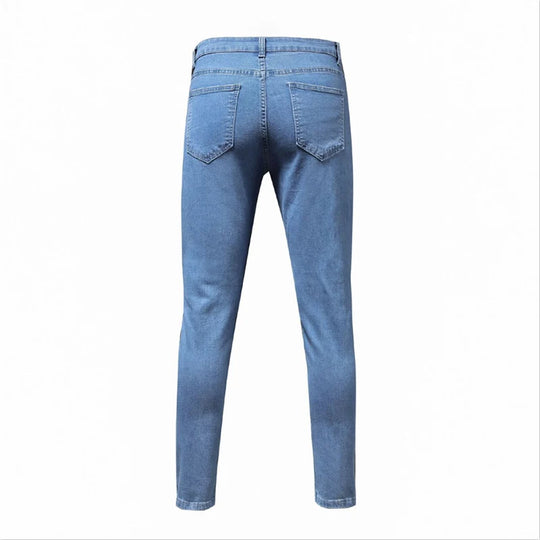 Alessandro – Katoenen Stretch Ripped Skinny Jeans voor Mannen